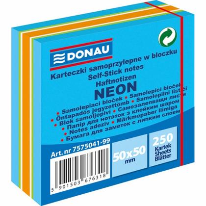 Бумага д/з на кл. осн. 50*50 мм "Donau" 250 л., синий