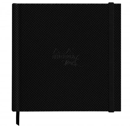 Скетчбук "Rhodia Touch" 21*21 см, 300г/м2 , 20л, 100% хлопок, хол. пресс., черный