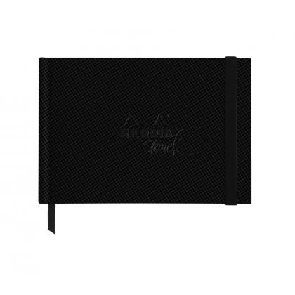 Скетчбук "Rhodia Touch" 10,5*14,8 см, 300г/м2 , 20л, 100% хлопок, гор. пресс,  черный