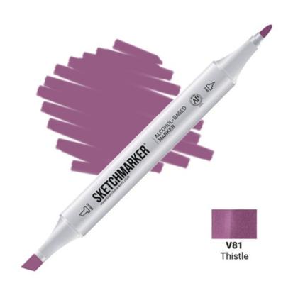 Маркер перм., худ. "Sketchmarker" двухсторонний, V81 чертополох