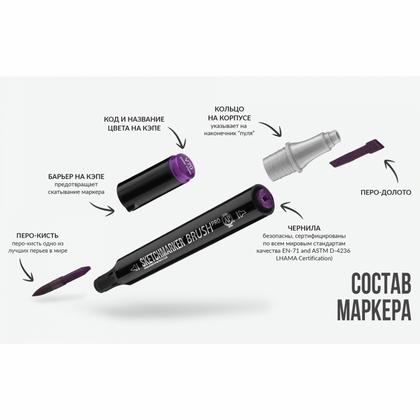 Маркер перм., худ. "Sketchmarker" двухсторонний, Y95 ванильный