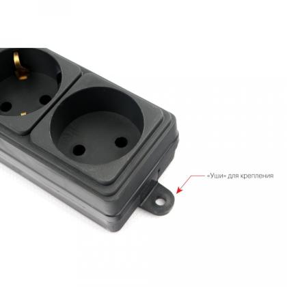 Сетевой фильтр 3 м Power Cube SPG6 (5+1)-B3M, 16А/3,5кВт/140Дж, <6 розеток> (черный)  