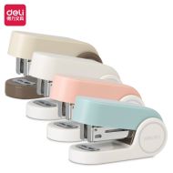 Скобосшиватель 12 л. "Deli Mini TA201" + скоба, ассорти