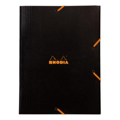 Папка на резинках А4 40 мм. "Rhodia" карт., черный