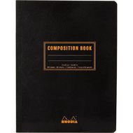 Книга для записей B5 190*250, 80л., лин "Rhodia Classic" склейка сбоку, обл. карт., черный