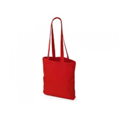 Сумка д/покупок "Carryme 220" с длин. ручками, хлопок, красный
