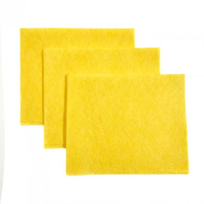 Салфетка из вискозы Zaubex 30*38 см, желтый, 3 шт./уп.