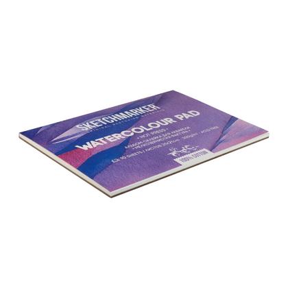 Блок бумаги для акварели "Sketchmarker" 100% хлопок, 21*31 см, 300 г/м2, 10 л., мелкозернистая