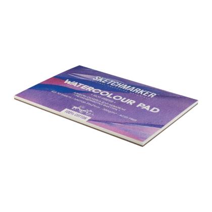 Блок бумаги для акварели "Sketchmarker" 100% хлопок, 21*31 см, 300 г/м2, 10 л., среднезернистая