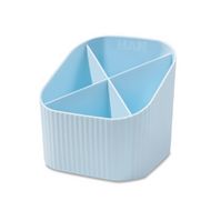Подставка д/канц. мелочей "Re-X-Loop" пласт., синий пастель