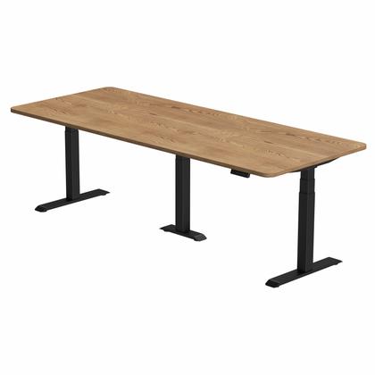 Каркас стола с эл. приводом угловой AOKE AK3YJYT-TYZF3-(90/120/180 BK)*600мм, цвет черный (Well Desk Wing Pro)