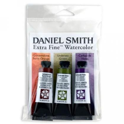 Краски акварельные Daniel Smith набор 3 цвета вторичных, 15мл., тубы