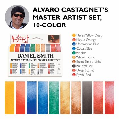 Краски акварельные Daniel Smith Alvaro Castagnet Master Artist Set набор 10 цветов, 5мл., тубы