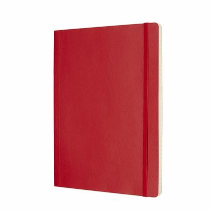 Блокнот А4- 190*250 мм, 96 л., тонир., лин. "Classic Soft XLarge" интегральн. обл. полиуретан., на резинке, синий сапфир