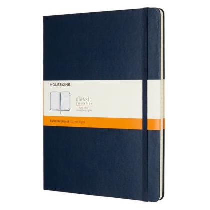 Блокнот А4- 190*250 мм, 96 л., тонир., лин. "Classic XLarge" тверд. обл. полипропилен., на резинке, синий