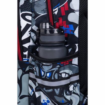 Рюкзак школьный  "Street art" S полиэстер, уплот. спинка, разноцветный