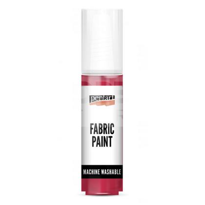 Краски д/текстиля "Pentart Fabric paint" кармин, 20 мл, банка