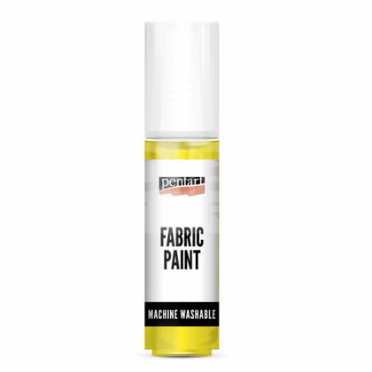 Краски д/текстиля "Pentart Fabric paint" солнечно-желтый, 20 мл, банка