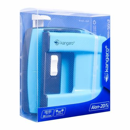 Дырокол 20 л. "Aion-20 Turquoise Blue" лин., бирюзовый