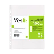 Папка карман А4, кристалл,  55 мк, 100 шт. "Yesli:"