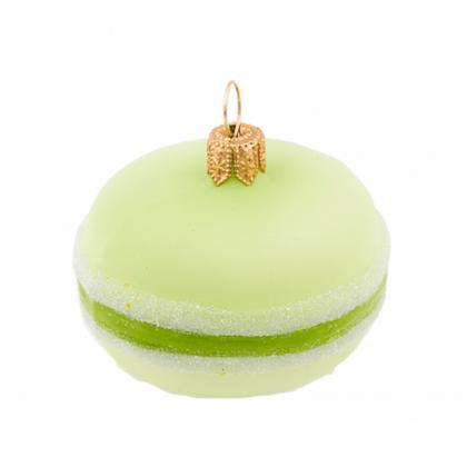 Украшение елочное "Macarons" 5 см, стекло, голубой