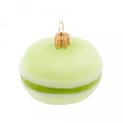 Украшение елочное "Macarons" 5 см, стекло, голубой
