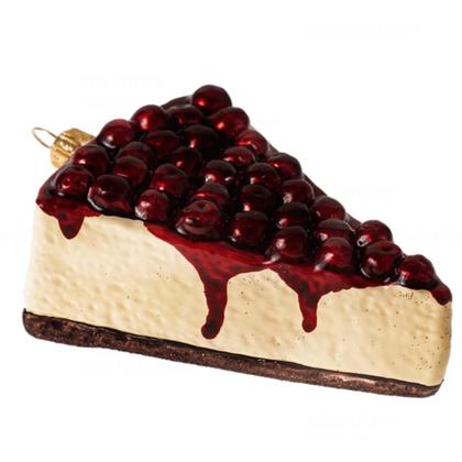 Украшение елочное "Cheesecake Slice" 9 см, стекло, ассорти