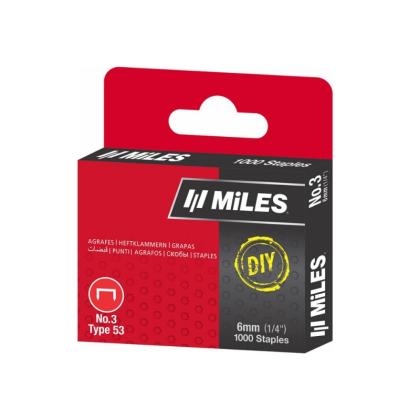 Скоба №3 "Miles" 6 мм, 1000 шт., DIY