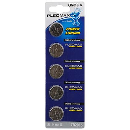 бат_гальв. литиевый дисковый 3 V  CR2016 PLEOMAX Samsung (5шт)