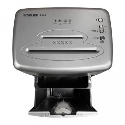 Уничтожитель Office Kit S160 2x6 (P-5, 2х6 мм, до 7 лист., диски, карты, скобы, скрепки, 20 литров)