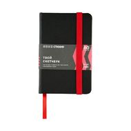 Скетчбук "Стихия" 9*14 см, 140 г/м2, 80 л., черный, срез красный
