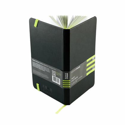 Скетчбук "Стихия" 13*21 см, 140 г/м2, 80 л., черный, срез розовый