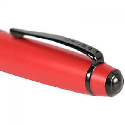 Ручка шарик/автомат "Bailey Matte Red Lacquer" 0,7 мм, метал., подарочн. упак., красный/черный, стерж. черный