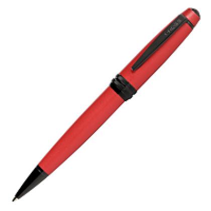 Ручка шарик/автомат "Bailey Matte Red Lacquer" 0,7 мм, метал., подарочн. упак., красный/черный, стерж. черный