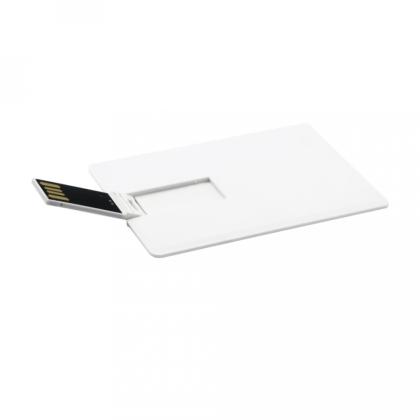 Карта памяти USB Flash 2.0 16 Gb VDK-009, пластик, кредитка, белый 