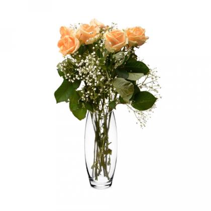 Ваза стекл., d8*26,2 см "Flora" упак., прозрачный 