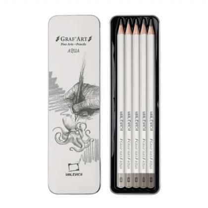 Карандаш акварельный "Малевичъ GrafArt" набор 5 шт.