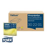 Салфетка из микроволокна Tellus, 220 гр/м2, 35*35см, желтый, 5шт/упак