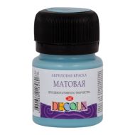 Краска акриловая матовая "Декола" 536 серо-голубая, 20 мл., банка