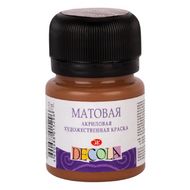 Краска акриловая матовая "Декола" 426 коричневая светлая, 20 мл., банка