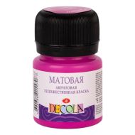 Краска акриловая матовая "Декола" 618 фуксия, 20 мл., банка