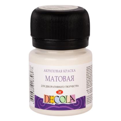 Краска акриловая матовая "Декола" 259 слоновая кость, 20 мл., банка