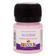 Краска акриловая матовая "Декола" 370 сакура, 20 мл., банка