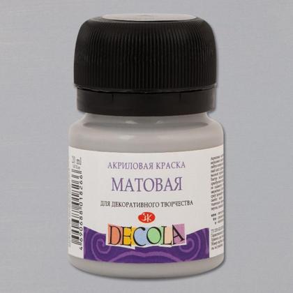 Краска акриловая матовая "Декола" 735 мятная, 20 мл., банка