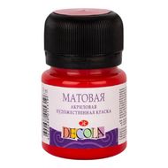 Краска акриловая матовая "Декола" 331 красная, 20 мл., банка