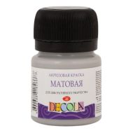Краска акриловая матовая "Декола" 814 серая, 20 мл., банка