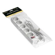 Сетевой фильтр 1.8м ExeGate SP-5-1.8W, EX221174RUS, 5 розеток, белый
