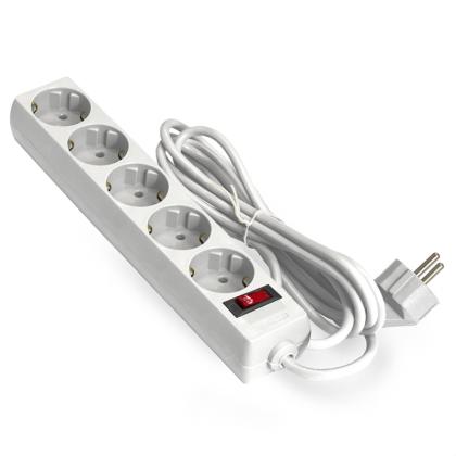 Сетевой фильтр 7м ExeGate SP-5-7W, EX279180RUS, 5 розеток, белый