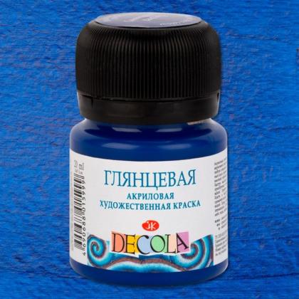 Краска акриловая глянцевая "Декола" 717 зеленая светлая, 20 мл., банка