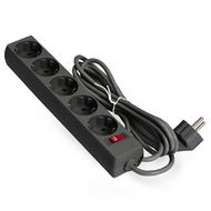 Сетевой фильтр 7м ExeGate SP-5-7B, EX279179RUS, 5 розеток, черный